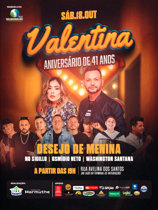41 anos da Valentina